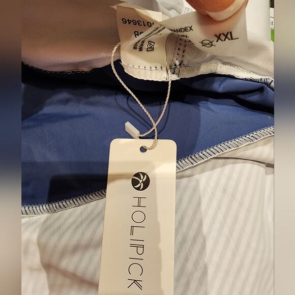 New Blue One Piece Swimsuit Tummy Control Halter Slimming Bathing 802 Suit XXL - Picture 8 of 8